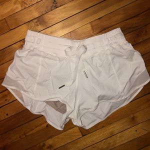 White Lululemon Hotty Hot Short